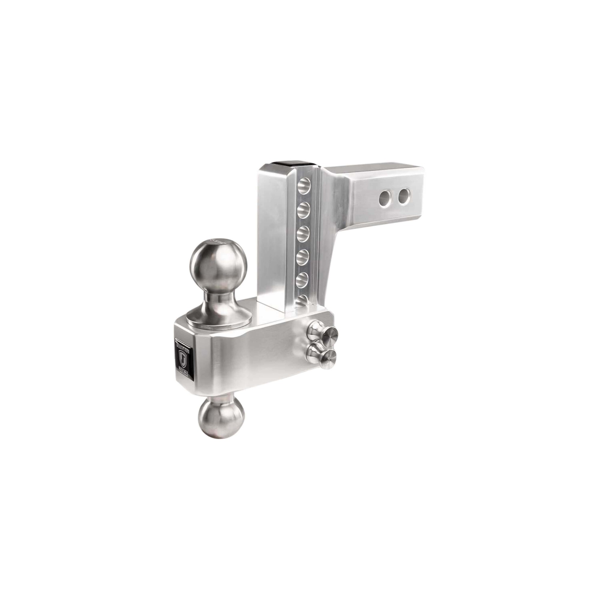 BulletProof Hitches Aluminum Hitch — 2.5in. Shank, 4in. Drop/Rise, Stainless Steel Dual Ball, 14,000 Lb. Capacity, Model# AL254S